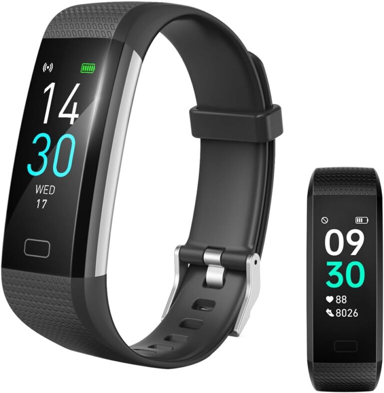 Read more about the article Fitness Tracker with Heart Rate Monitor/Step Counter/Calories, Smart Watch Activity Tracker Sleep Monitor, IP68, Health Tracker Pedometer for Man Women