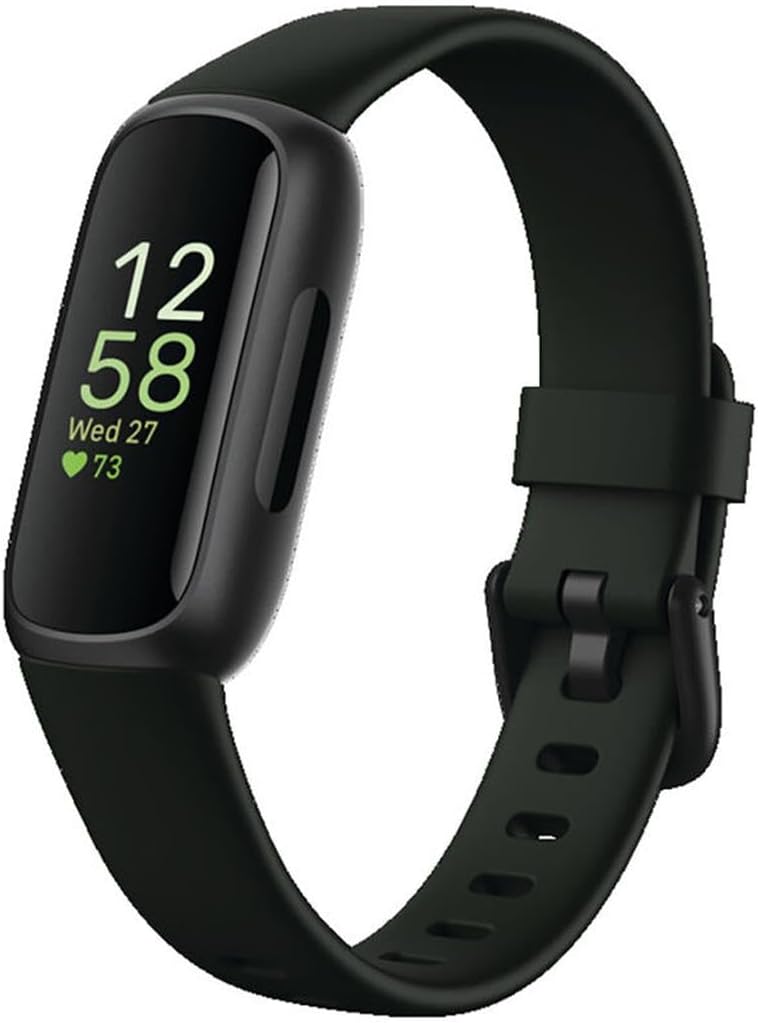 Read more about the article Fitbit Inspire 3 Health &-Fitness-Tracker with Stress Management, Workout Intensity, Sleep Tracking, 24/7 Heart Rate and more, Midnight Zen/Black One Size (S & L Bands Included)