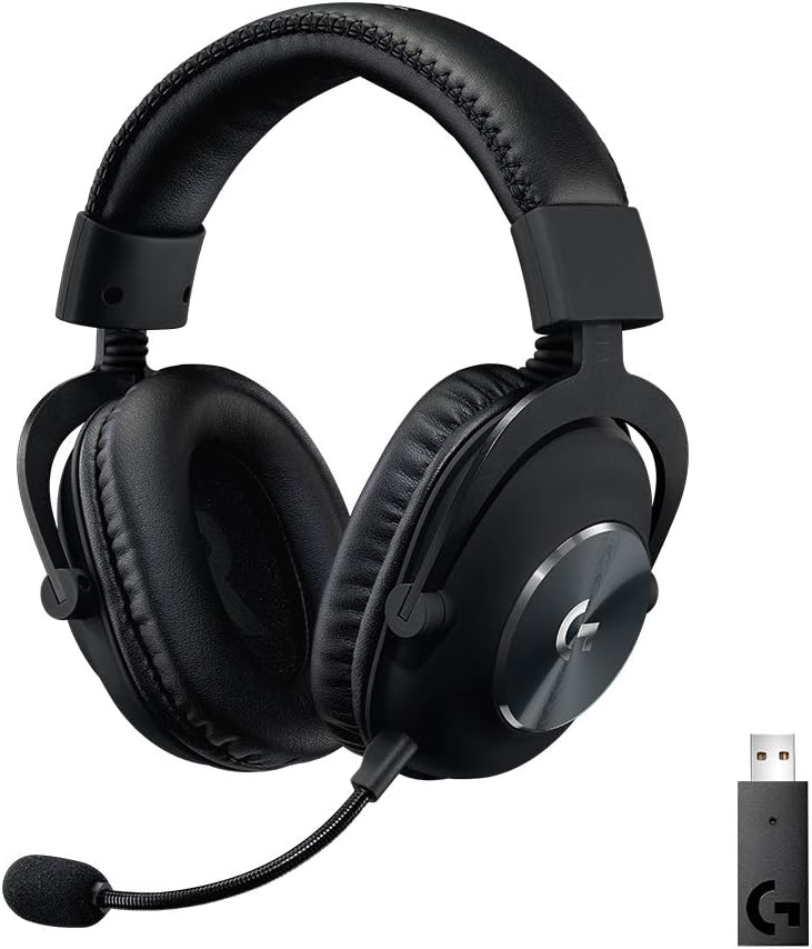 Read more about the article Logitech G PRO X Wireless Lightspeed Gaming Headset with Blue VO!CE Mic Filter Tech, 50 mm PRO-G Drivers, and DTS Headphone:X 2.0 Surround Sound, 20+ Hour Battery Life – Black