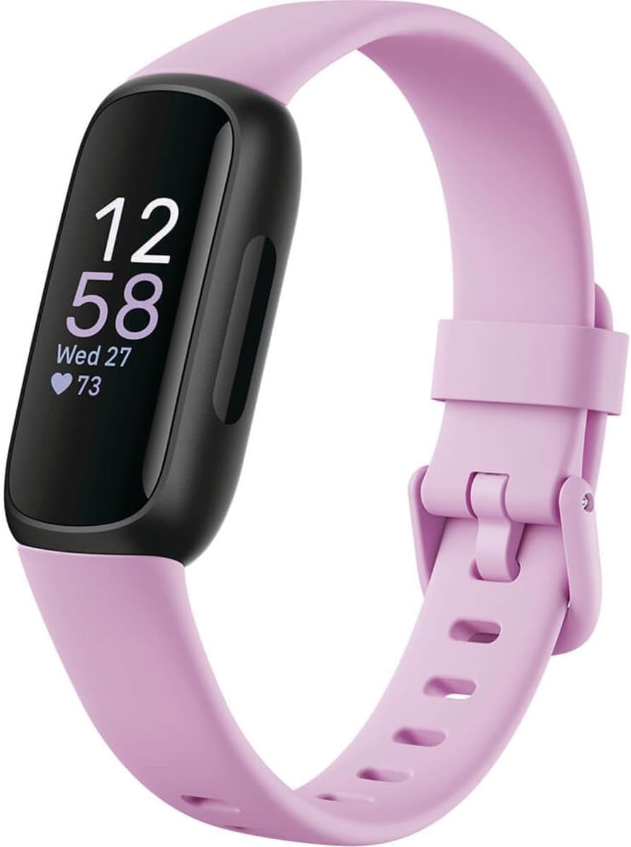 Read more about the article Fitbit Inspire 3 Health &-Fitness-Tracker with Stress Management, Workout Intensity, Sleep Tracking, 24/7 Heart Rate and more, Lilac Bliss/Black, One Size (S & L Bands Included)