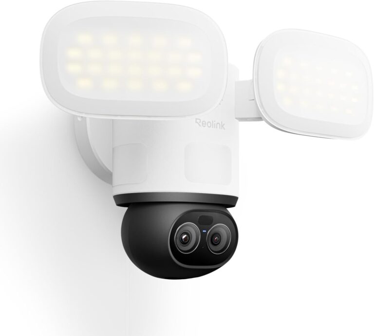 Read more about the article REOLINK TrackFlex Floodlight WiFi, 4K Dual-Lens Floodlight Camera, 3000 Lumens, 360° PTZ 6X Hybrid Zoom, Auto-Tracking, Privacy Focused Local AI Video Search & Storage, Dual-Band Wi-Fi 6, AC Hardwired