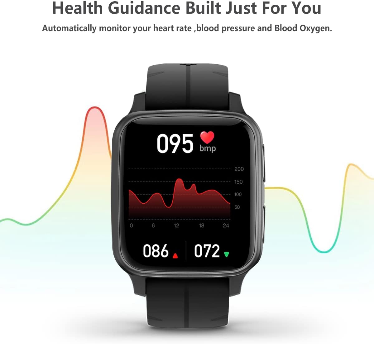 Read more about the article FITVII Fitness Tracker, Smart Watch with 24/7 Blood Pressure Heart Rate and Blood Oxygen Monitor, Sleep Tracker with Calorie Step Counter, IP68 Waterproof Activity Tracker for Women Men Android iOS
