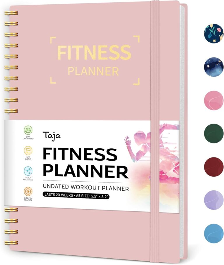 Read more about the article Fitness Workout Journal for Women & Men, A5(5.5″ x 8.2″) Workout Log Book Planner for Tracking, Progress, and Achieving Your Wellness Goals-Pink