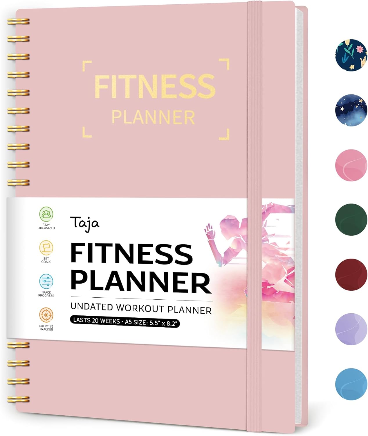 Read more about the article Fitness Workout Journal for Women & Men, A5(5.5″ x 8.2″) Workout Log Book Planner for Tracking, Progress, and Achieving Your Wellness Goals-Pink