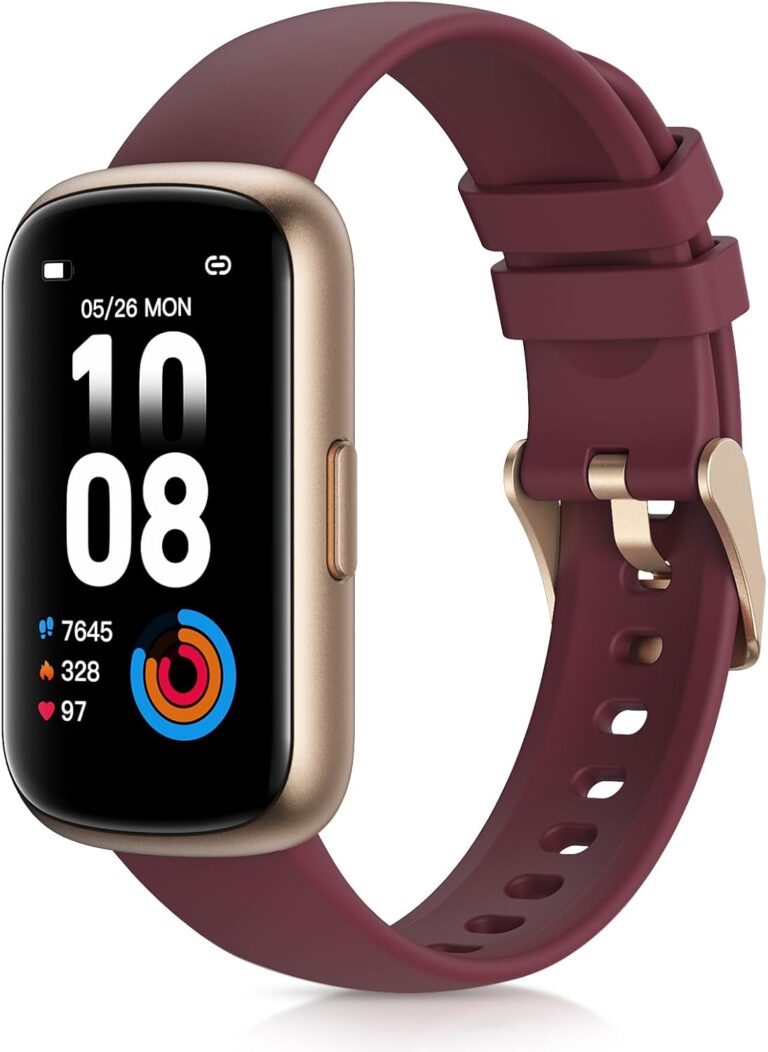 Read more about the article Fitness Tracker with 24/7 Heart Rate, Blood Oxygen, Sleep Monitor, 3ATM Waterproof Fitness Watch/Smart Watch/Activity Tracker, Pedometer/Step Counter, Calorie Tracker for Women, Wine Red