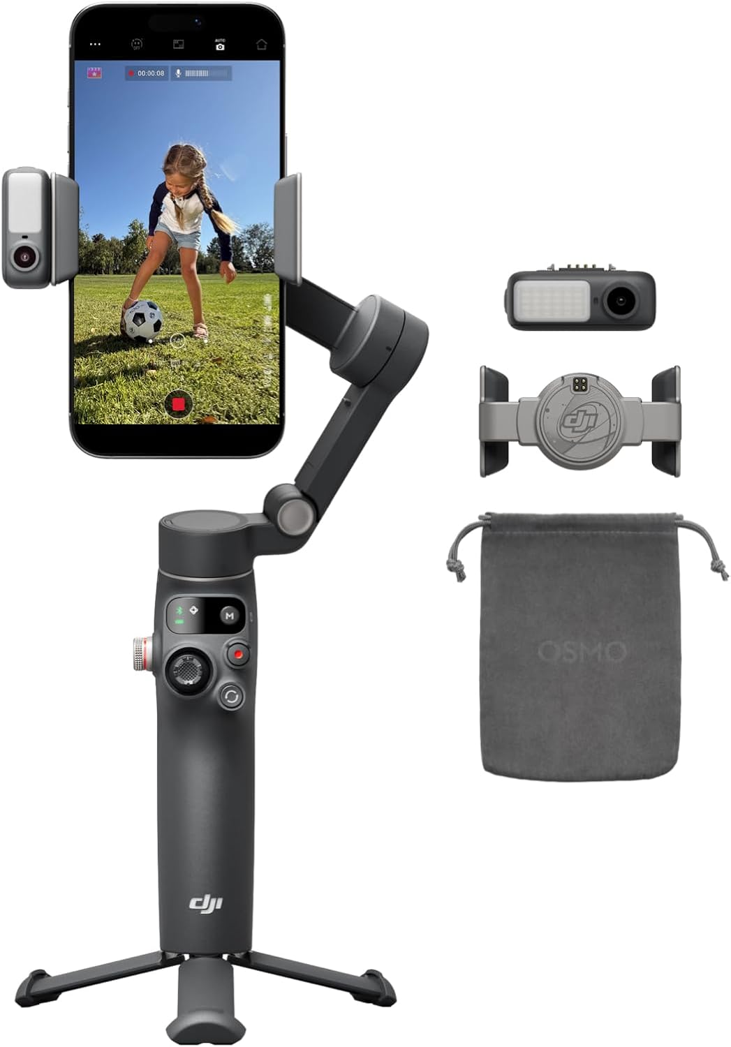 Read more about the article DJI Osmo Mobile 8 Advanced Tracking Combo Gimbal Stabilizer for Phone, AI Native Tracking with Audio & Lighting, 360° Pan Rotation, Built-in Extension Rod & Tripod, 10h Battery, Extension Rod
