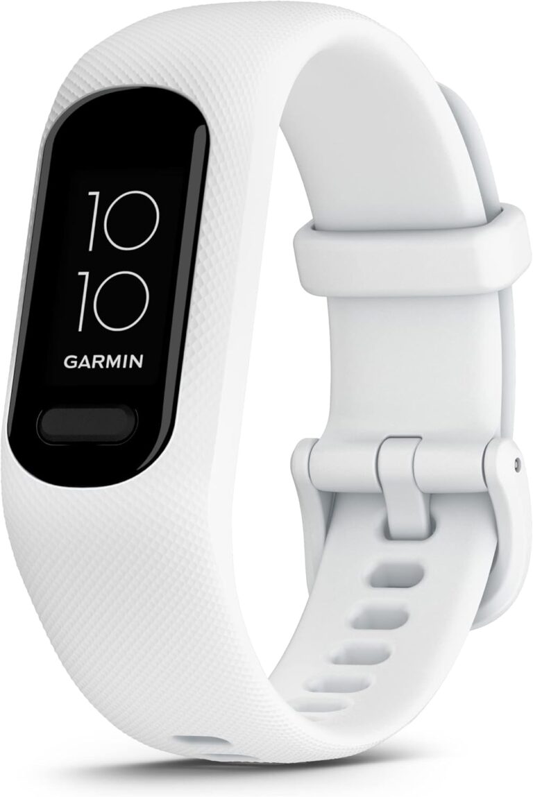 Read more about the article Garmin vívosmart® 5, Fitness Tracker, Long-Lasting Battery, Simple Design, White