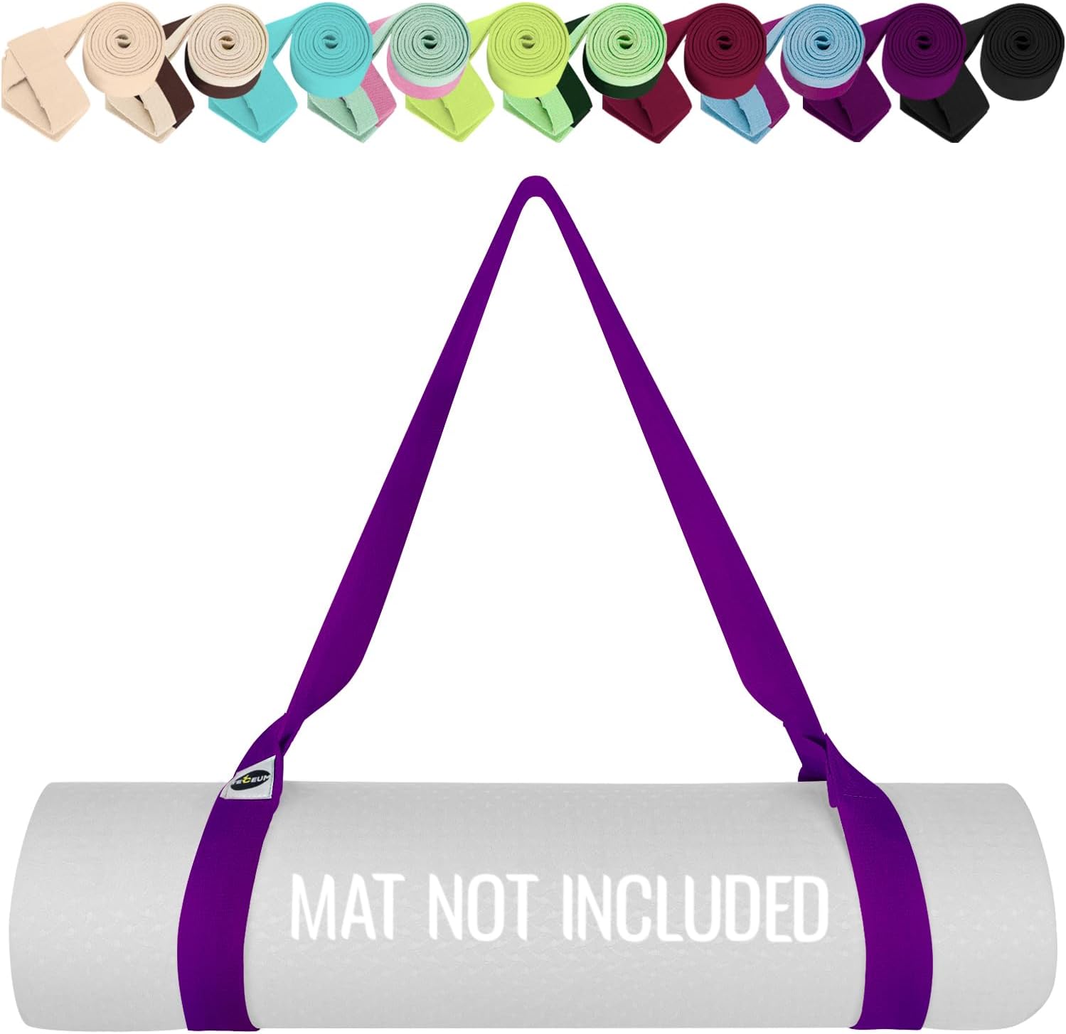 Read more about the article TECEUM Yoga Mat Strap – 30+ Colors – Adjustable Mat Holder Sling Carrier for All Mats [Mat Not Included]
