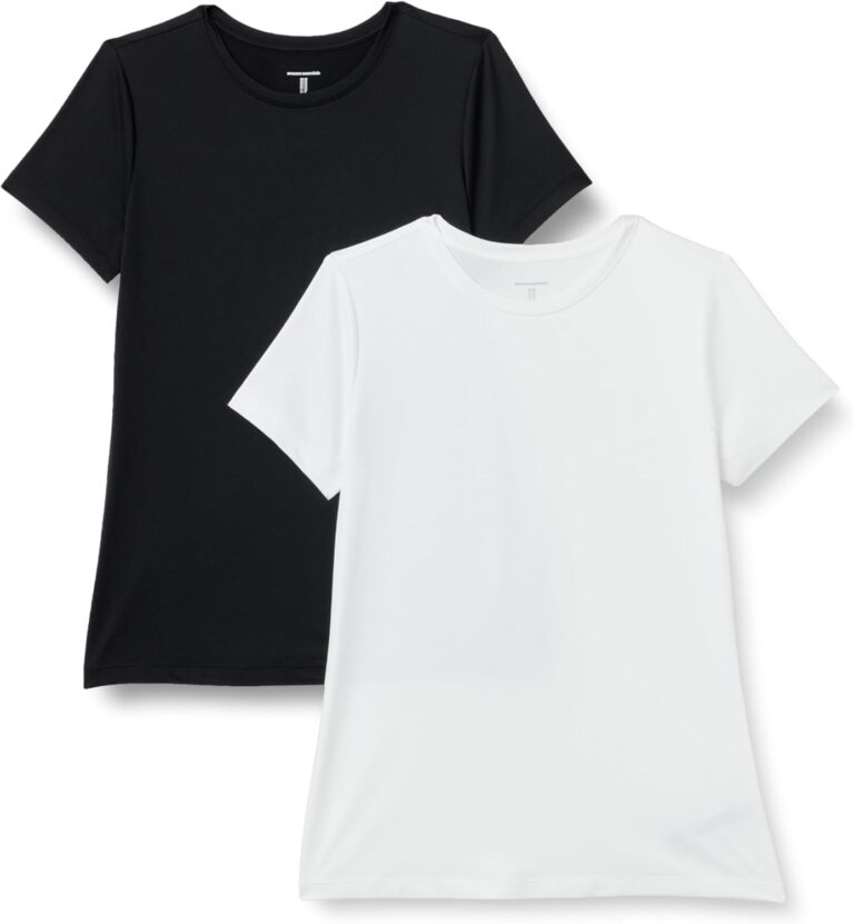 Read more about the article Amazon Essentials Women’s Active Quick Dry Tech Stretch Workout Gym Short-Sleeve Crewneck T-Shirt