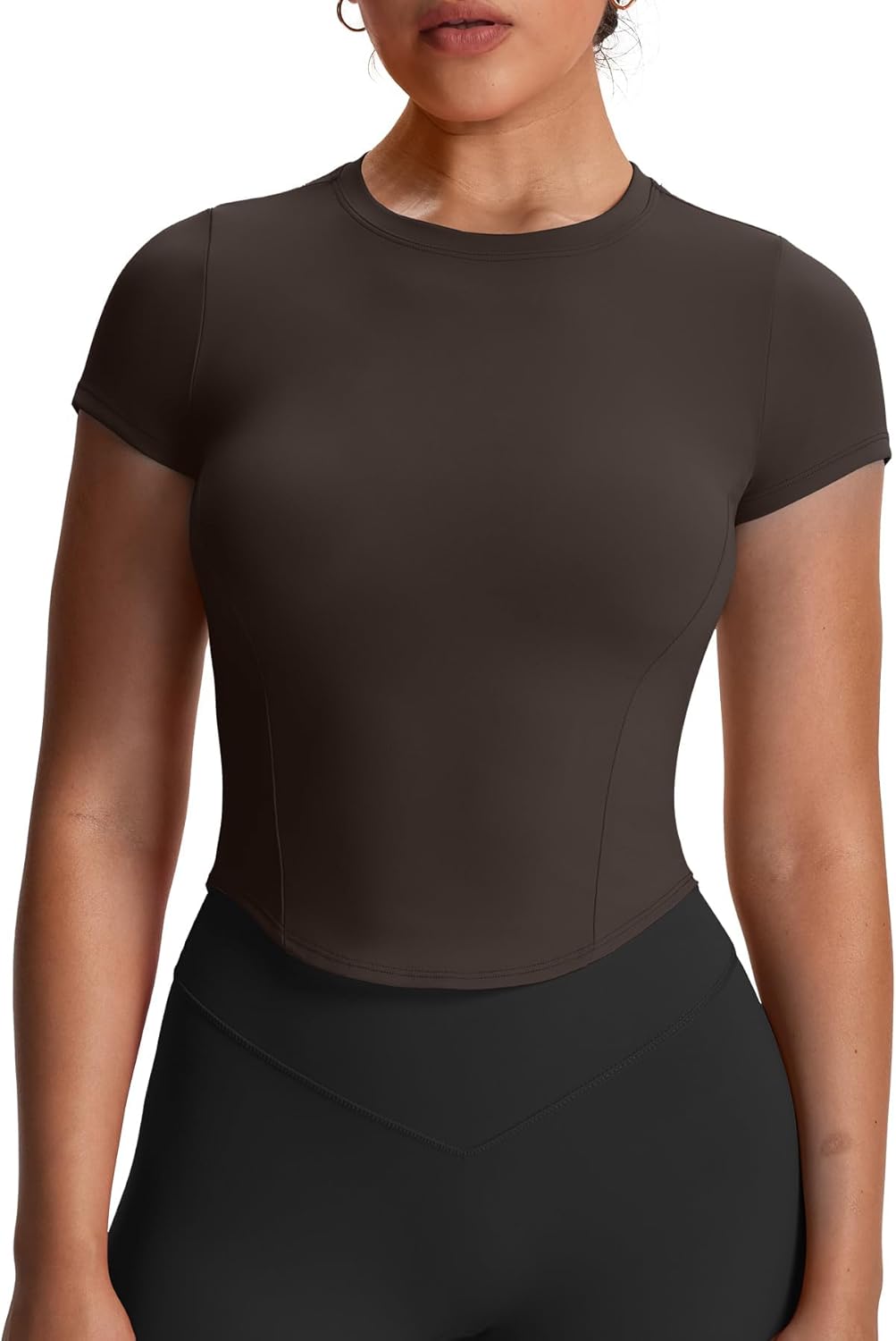 Read more about the article Aoxjox Women’s Short Sleeve T-Shirts GEO Baby Tee Workout Gym Yoga Crop Top