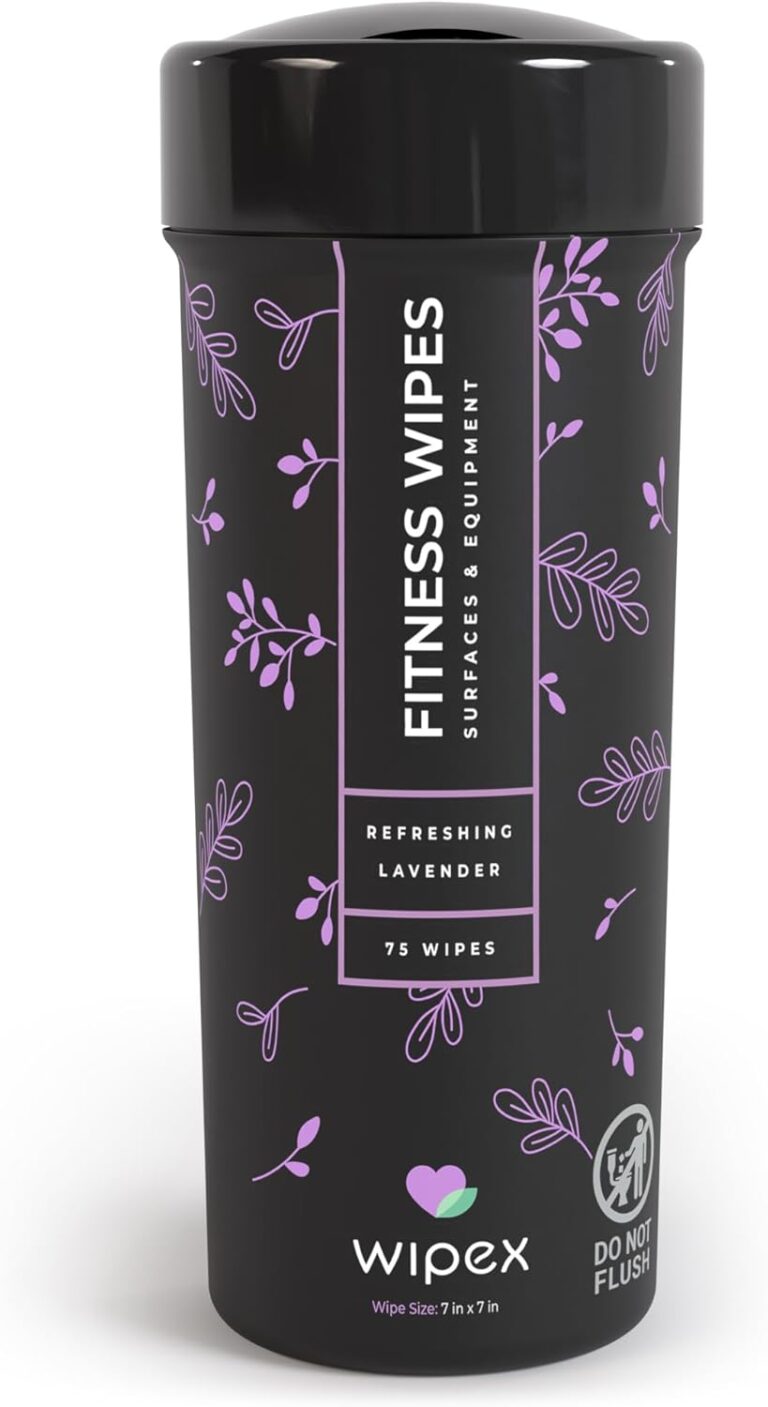 Read more about the article Wipex Yoga Mat Cleaner & Fitness Wipes – Natural Lavender & Vinegar Gym Equipment Cleaner – 75 Gym Wipes to Clean Yoga Mats, Spinning & Peloton Bikes, Weight Machines & Surfaces