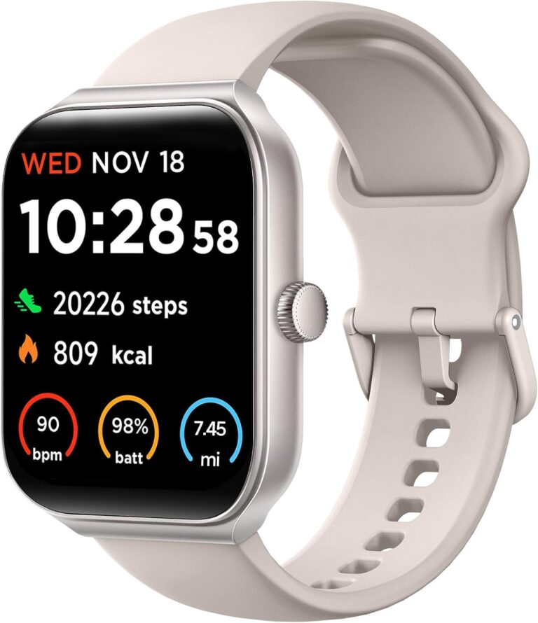 Read more about the article TOOBUR Smart Watch for Men Women Alexa Built-in, 1.95″ Fitness Tracker with Answer/Make Calls, IP68 Waterproof/Sleep Tracker/Heart Rate/100 Sports, Fitness Watch Compatible iOS Android