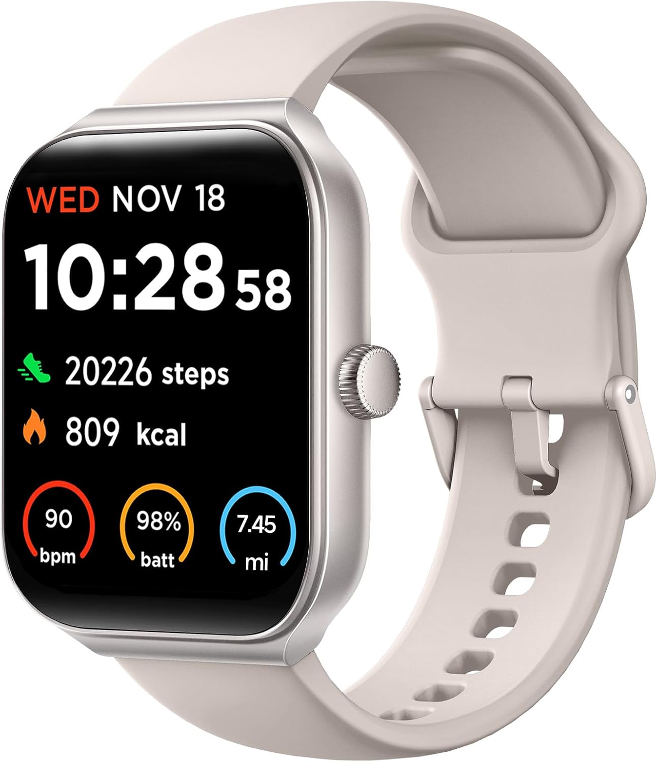 Read more about the article TOOBUR Smart Watch for Men Women Alexa Built-in, 1.95″ Fitness Tracker with Answer/Make Calls, IP68 Waterproof/Sleep Tracker/Heart Rate/100 Sports, Fitness Watch Compatible iOS Android
