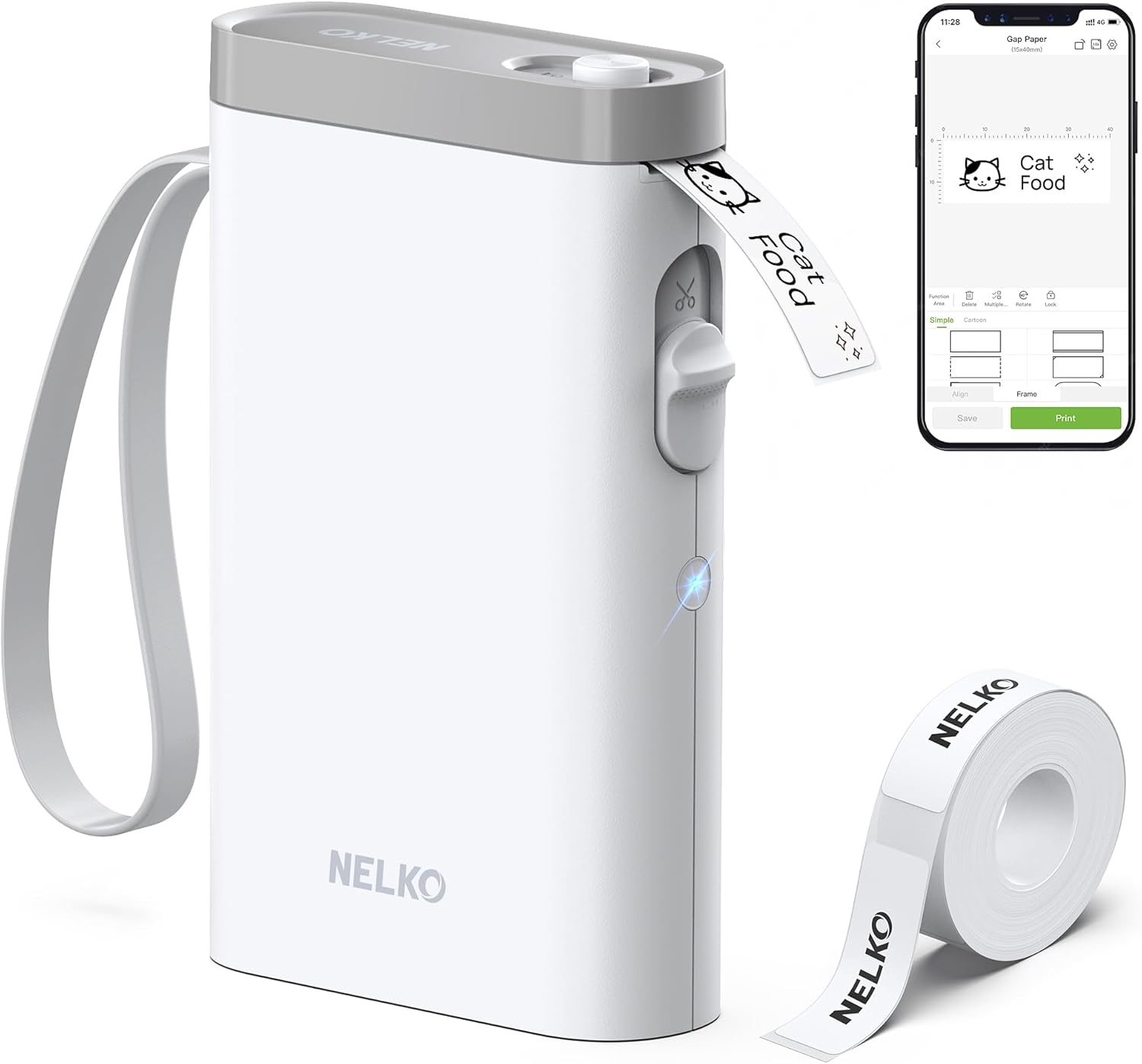 Read more about the article Nelko Label Maker Machine with Tape, P21 Bluetooth Label Printer, Wireless Mini Label Makers with Multiple Templates for School Office Home, White