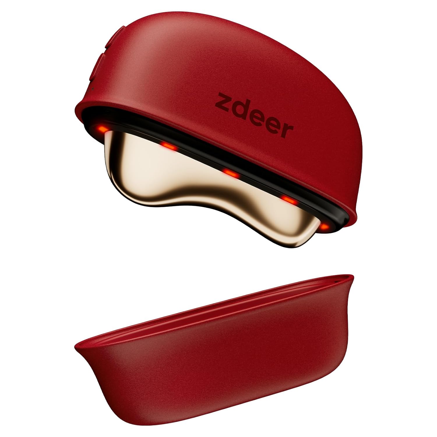 Read more about the article ZDEER LED Red Light for Face & Neck Massager Facial Care Device – Electric Gua Sha Brass Tool with Heat & Vibration for Firming, Sculpting & Skincare, Red