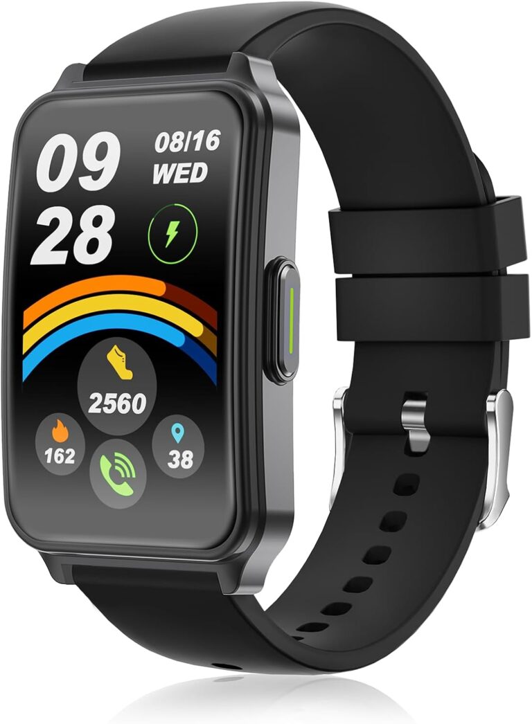 Read more about the article Fitness Tracker (Answer/Make Call)，Smart Watch 24/7 Heart Rate Spo2 Blood Oxygen Monitor Sleep Tracker, 120 Sports Modes Pedometer Calorie Step Tracker, Waterproof Activity Tracker for Women Men