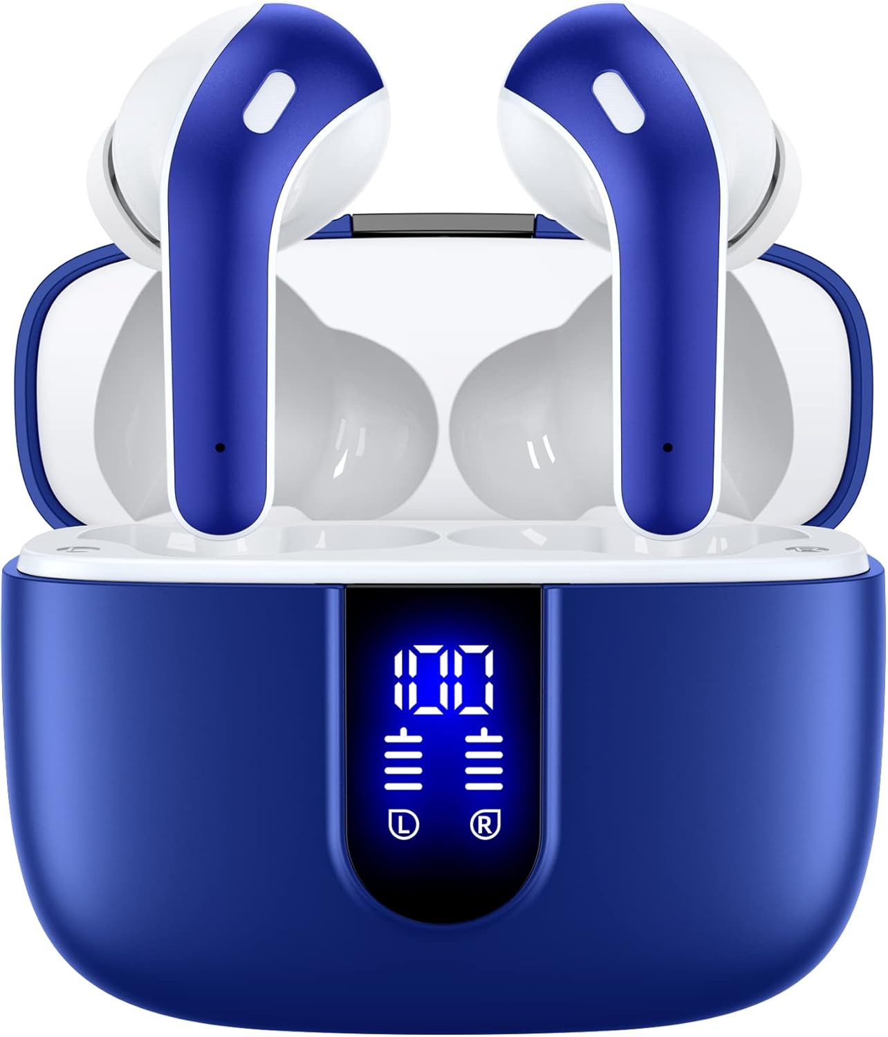 Read more about the article TAGRY Bluetooth Headphones True Wireless Earbuds 60H Playback LED Power Display Earphones with Wireless Charging Case IPX5 Waterproof in-Ear Ear buds with Mic for TV Smart Phone Laptop Computer Sports