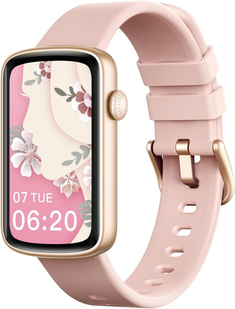 Read more about the article Fitness Watches for Women, LYNN2 Fitness Tracker with Heart Rate Monitor Blood Oxygen/Sleep Tracker Pedometer, Slim Step Tracker Watch for iOS/Android Phones Waterproof (Pink)