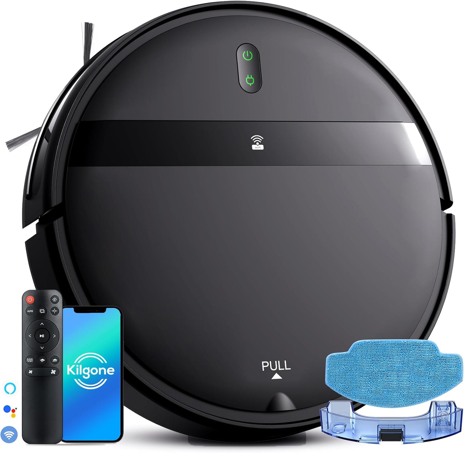 Read more about the article Robot Vacuum and Mop Combo, 2600mAh Long Battery Life,Auto Recharge,2300Pa Strong Suction, Anti-Tangle, Low Noise Operation, Ideal for Pet Hair, Floors, Carpets, and Hair Cleaning