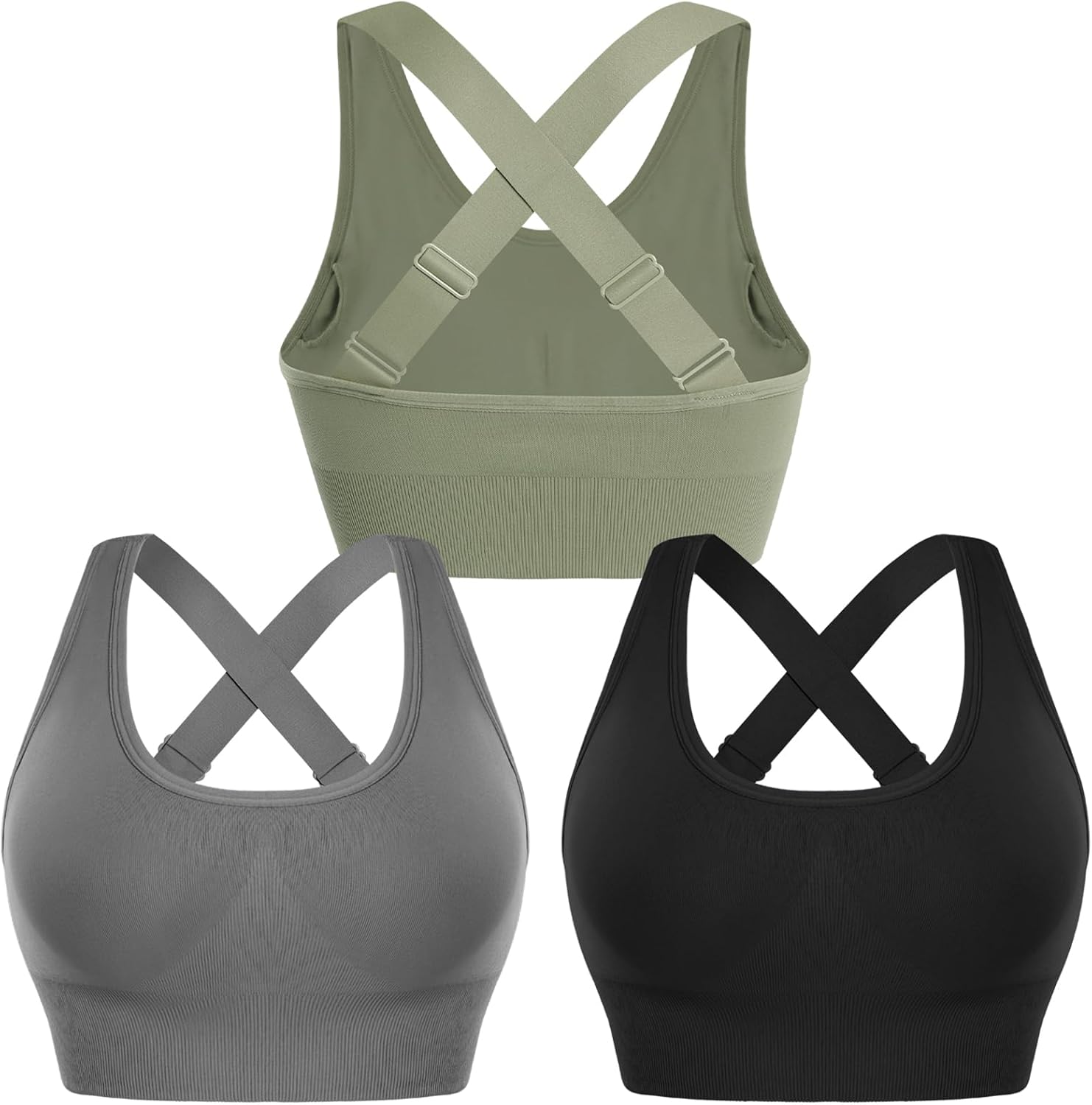 Read more about the article Sykooria Adjustable Sports Bra for Women High Support Padded Workout Tops Packs Gym Fitness Running Yoga Bras