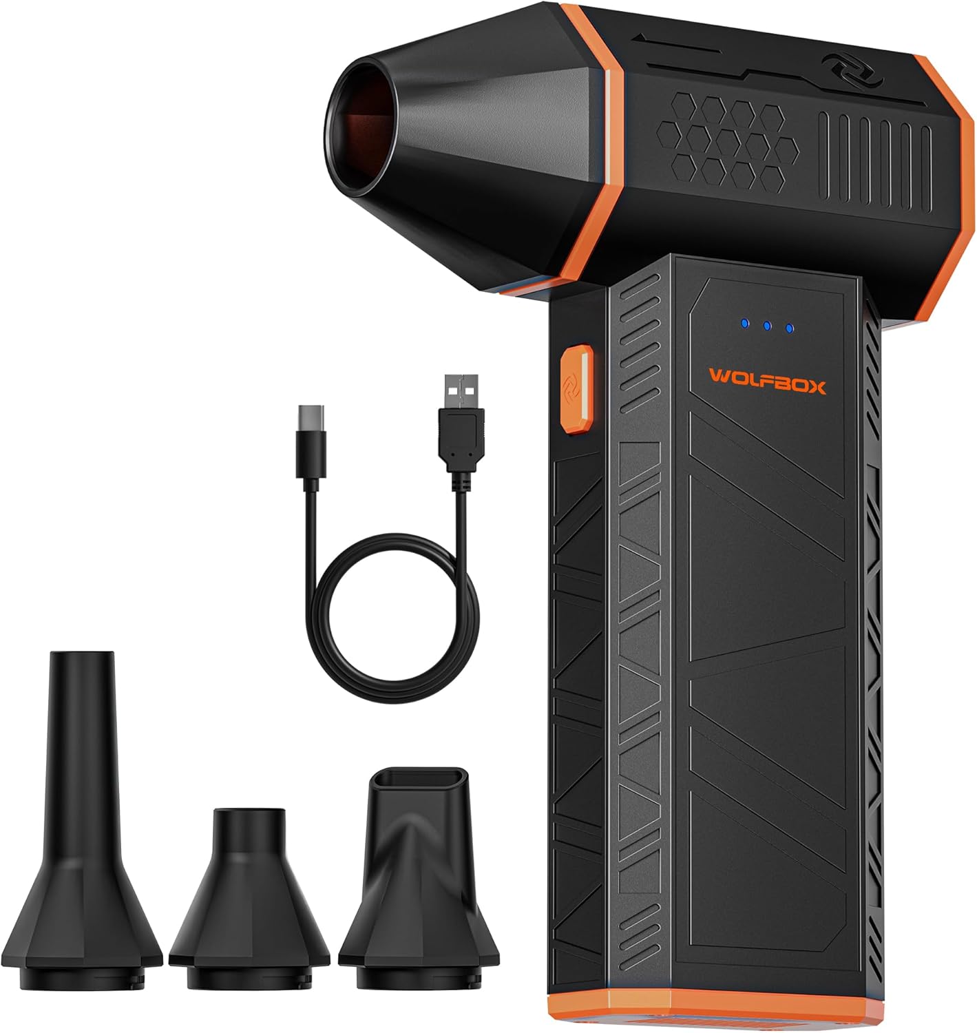 Read more about the article WOLFBOX MF50 Compressed Air Duster-110000RPM Super Power Electric Air Duster, 3-Gear Adjustable Mini Blower with Fast Charging, Dust Blower for Computer, Keyboard, House, Outdoor and Car