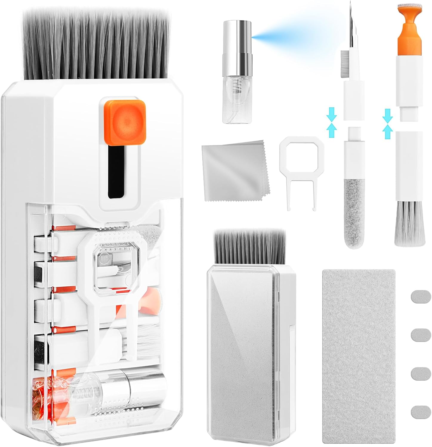 Read more about the article Keyboard Cleaning Kit Laptop Cleaner, All-in-1 Computer Screen Cleaning Brush Tool, Multi-Function PC Accessories Electronic Cleaner Kit Spray for iPhone iPad Macbook Earbud Camera Monitor with Patent