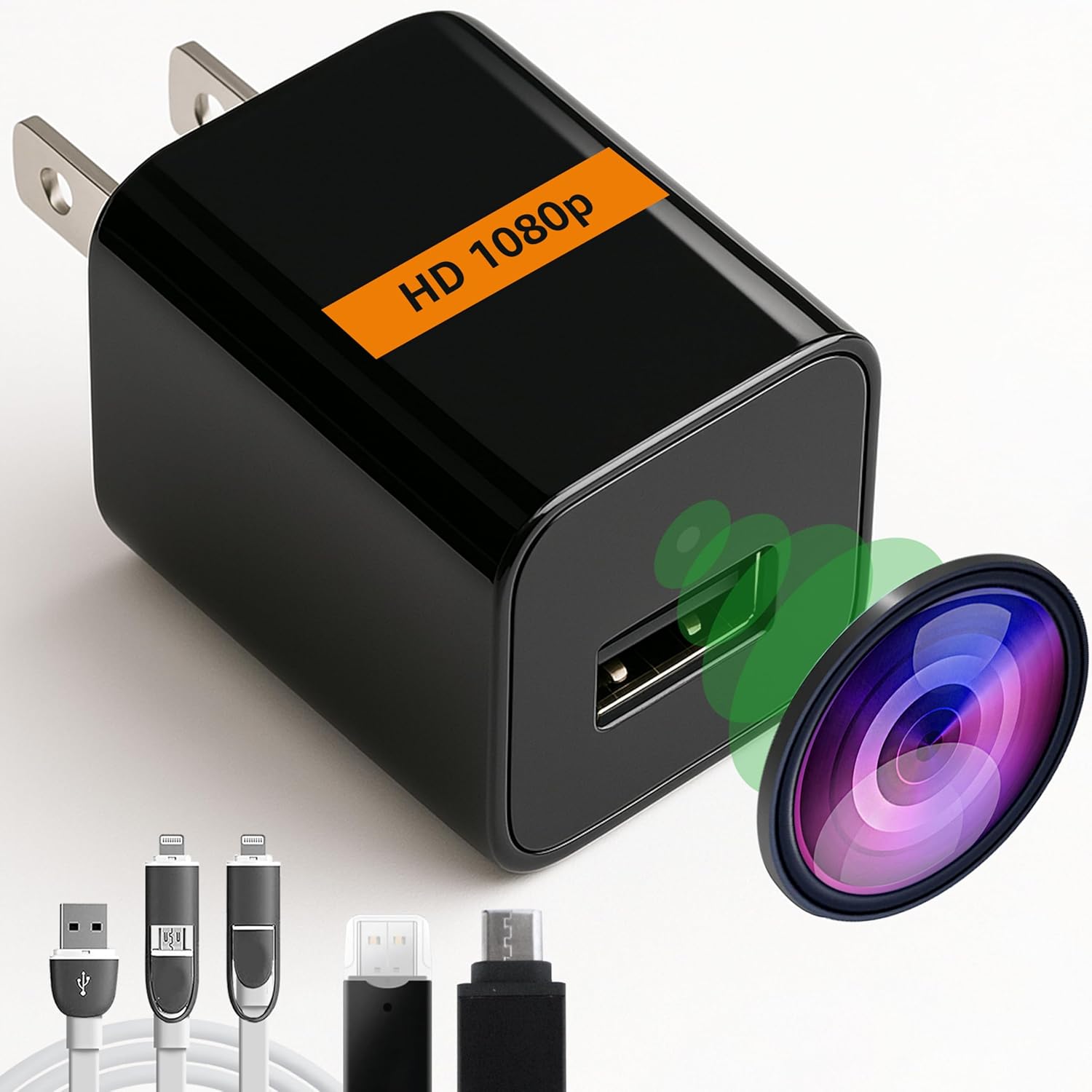 Read more about the article ALPHA TECH Hidden Spy Camera 1080p – Plug-in Mini Cam, No Wi-Fi, MicroSD Recording, Motion Detect, Loop Storage, Wide-Angle Lens – Discreet Indoor Nanny Cam for Home & Office