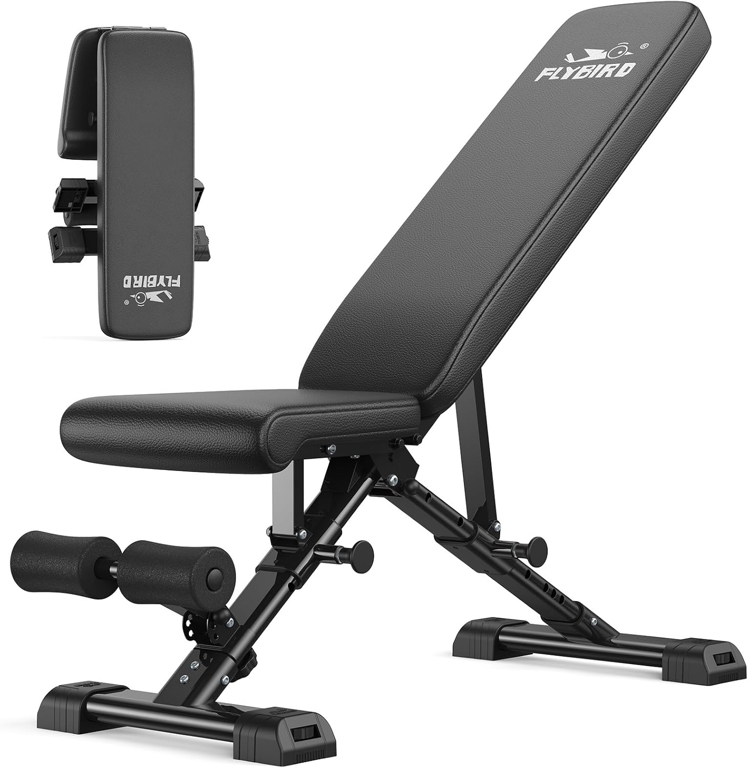 Read more about the article FLYBIRD Adjustable Weight Bench, ASTM-Certified 800LBS Workout Bench Foldable for Home Gym, 90° to -30° FID and 30in Extended Backrest for Bench Press Strength Training Exercise