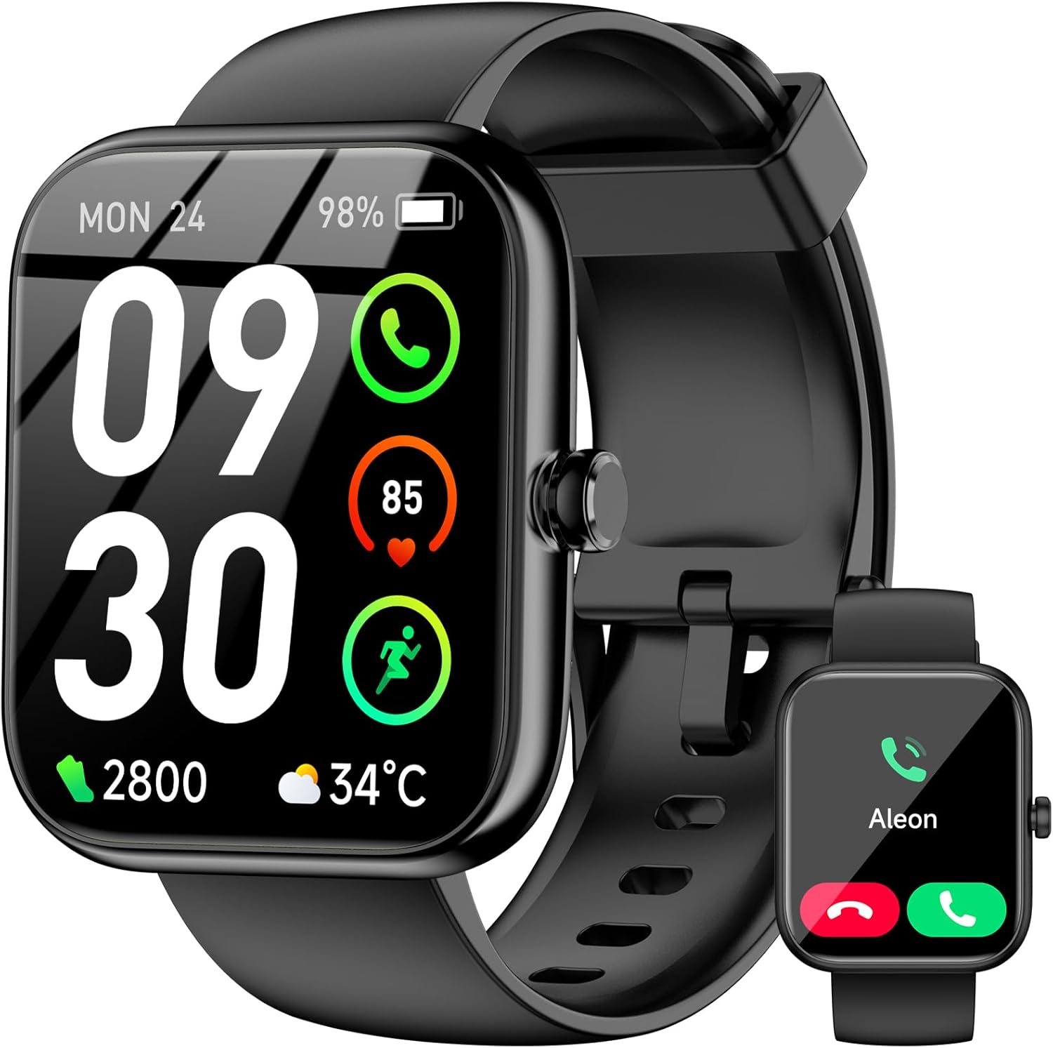 Read more about the article Smart Watch with Alexa Built-in, 1.83″ HD Touchscreen Fitness Tracker, Bluetooth Notifications/Calls, IP68 Waterproof, 120+ Sport Modes, 24/7 Heart Rate & Sleep Monitor for iPhone Android iOS (Black)