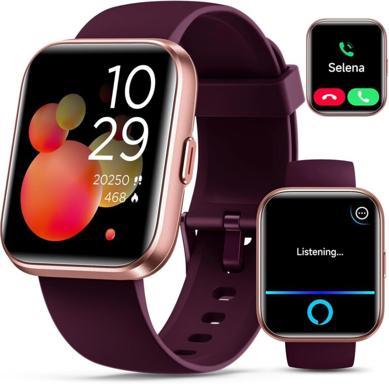 Read more about the article Smartwatch for Women, Compatible with Android & iPhone, 1.8” Fitness Tracker Watch with Alexa, Call & Notification Alerts, Heart Rate & Sleep Monitor, 120 Sports Modes, Waterproof Watch for Women