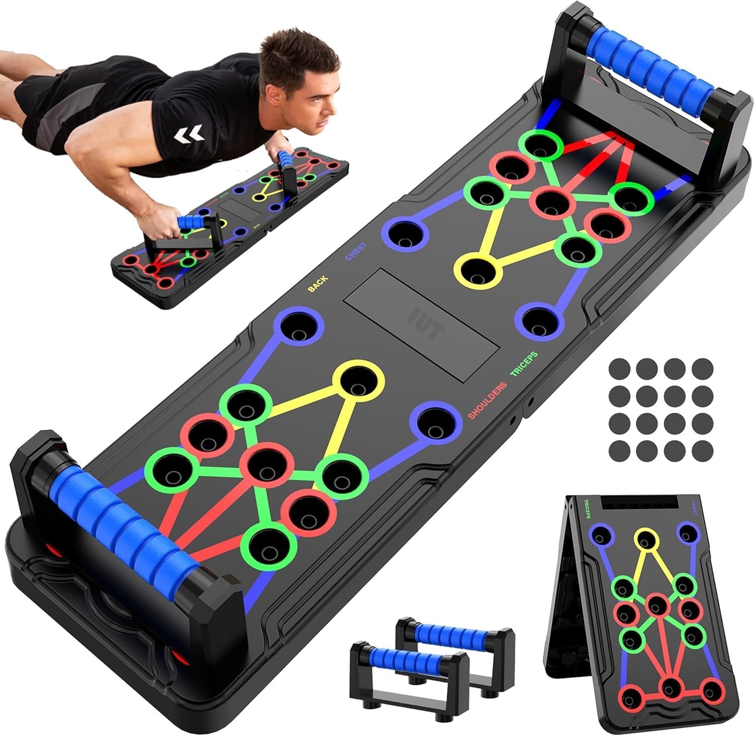 Read more about the article Solid Push Up Board 15 in 1 Home Workout Equipment Multi-Functional Pushup Stands System Fitness Floor Chest Muscle Exercise Professional Equipment Burn Fat Strength Training Arm Men & Women Weights