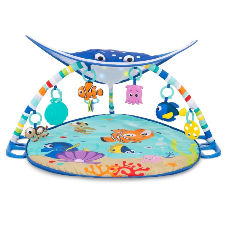 Read more about the article Bright Starts Disney Baby Finding Nemo Mr. Ray Ocean Lights & Music Gym, Ages Newborn +
