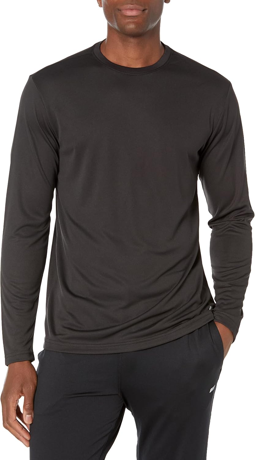 Read more about the article Amazon Essentials Men’s Long Sleeve Performance Tech Workout Crew Neck T-Shirt