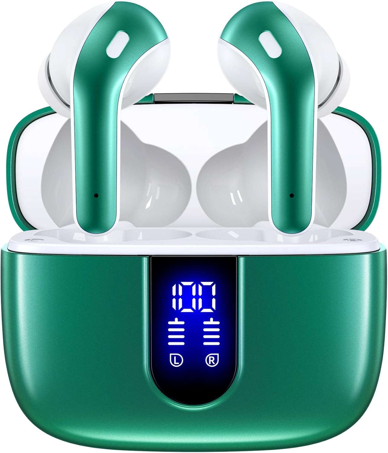 Read more about the article TAGRY Bluetooth Headphones True Wireless Earbuds 60H Playback LED Power Display Earphones with Wireless Charging Case IPX5 Waterproof in-Ear Ear buds with Mic for TV Smart Phone Laptop Computer Sports
