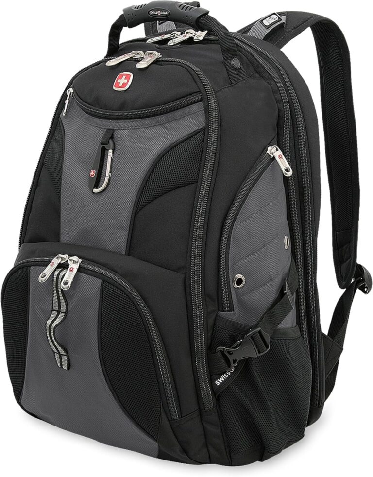 Read more about the article SwissGear 1900 ScanSmart 17” Laptop Backpack Grey/Black – Reflective Tech Backpack with ScanSmart Compartment – Multiple Organizer Pockets & RFID Scan Blocking Technology