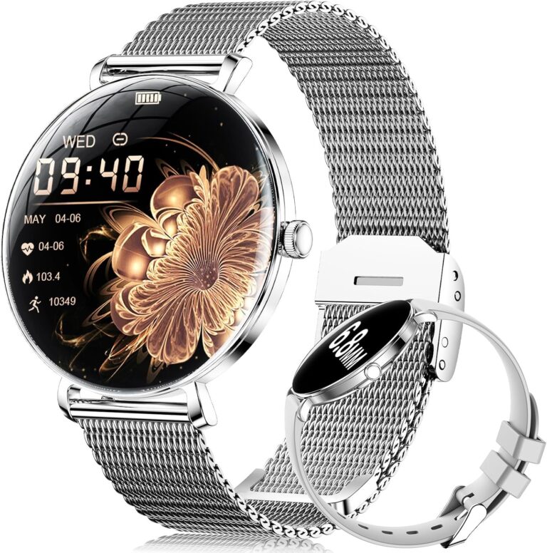 Read more about the article LIGE Smart Watches for Women(Answer/Make Call),Ultra-Thin 6.8mm/1.43″ AMOLED Smartwatch with Heart Rate/Sleep Monitor,IP68 Waterproof Fitness Tracker 120 Sport Modes for Android iOS,Sliver