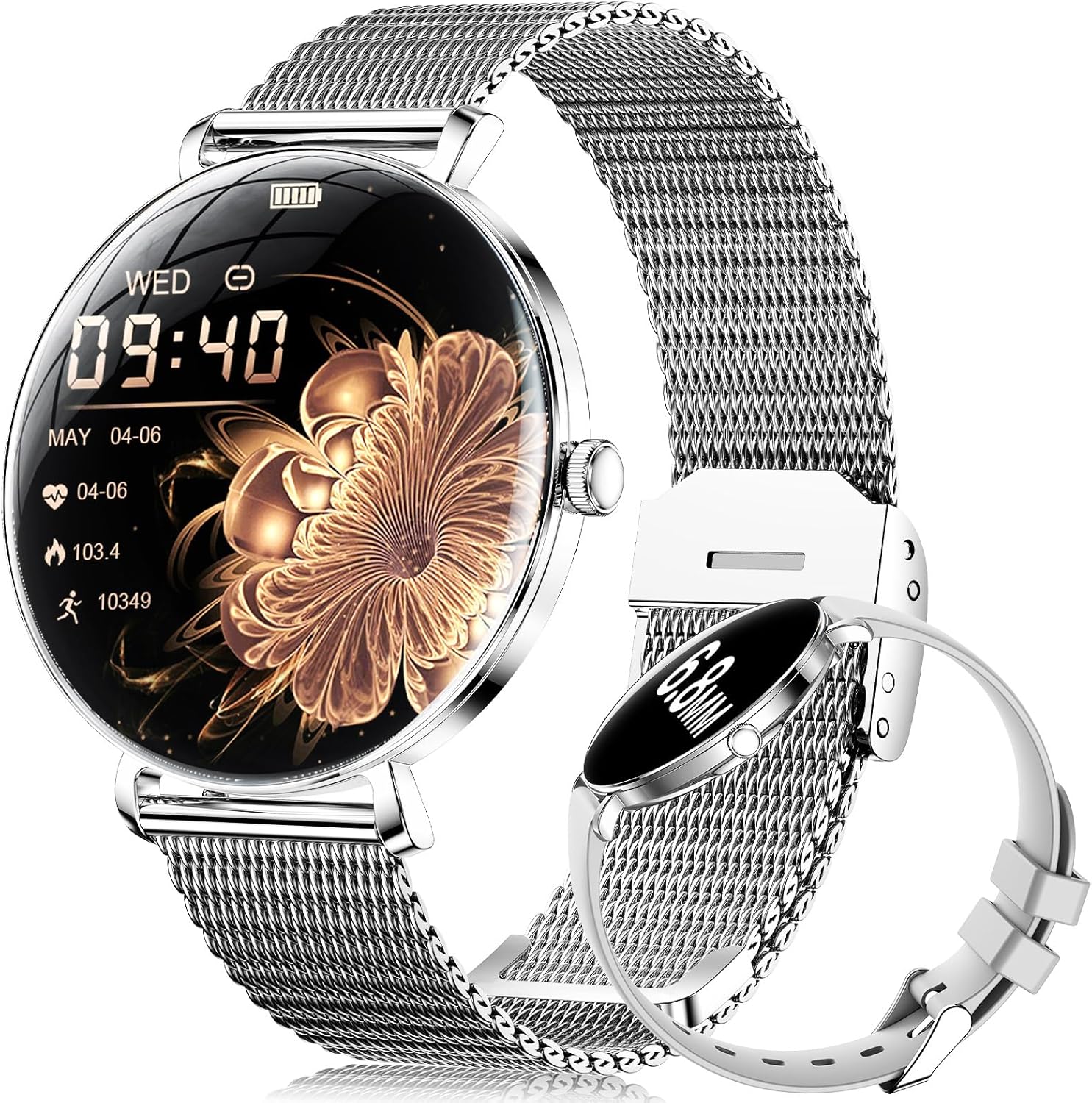 Read more about the article LIGE Smart Watches for Women(Answer/Make Call),Ultra-Thin 6.8mm/1.43″ AMOLED Smartwatch with Heart Rate/Sleep Monitor,IP68 Waterproof Fitness Tracker 120 Sport Modes for Android iOS,Sliver