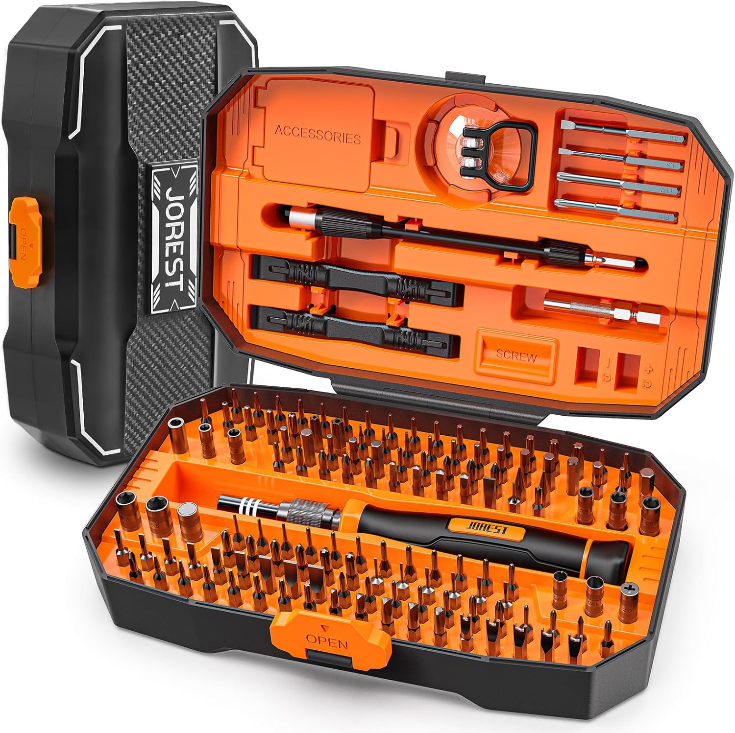 Read more about the article JOREST 152 in 1 Precision Screwdriver Set, Tool Gifts for Men, Magnetic Tool Kit with Torx Triwing Bits, Repair for Electronics,Macbook, Laptop, PC, RC, PS5, iphone,Jewelers, XBOX, Glasses