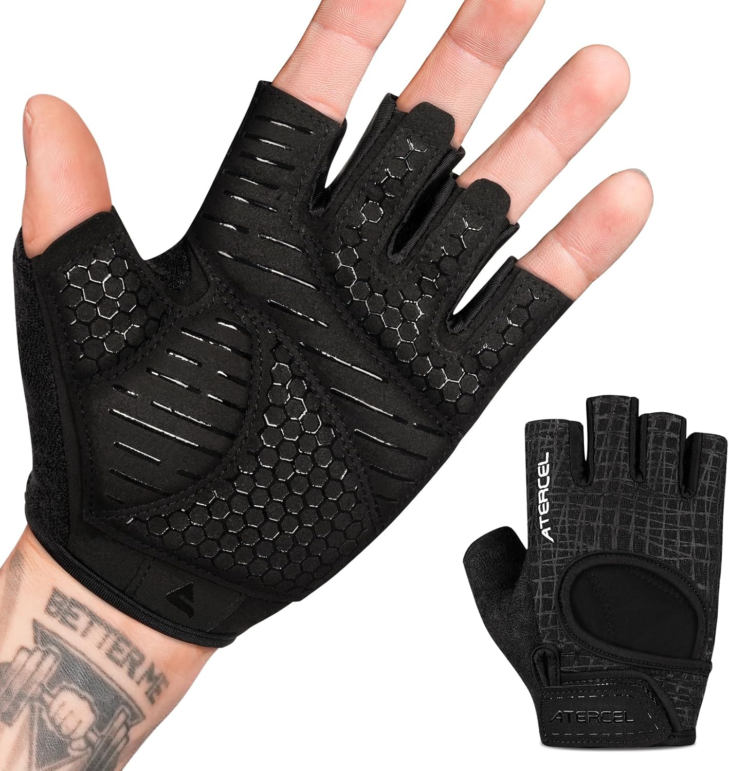 Read more about the article ATERCEL Weight Lifting Gloves Full Palm Protection, Workout Gloves for Gym, Cycling, Exercise, Breathable, Super Lightweight for Mens and Women