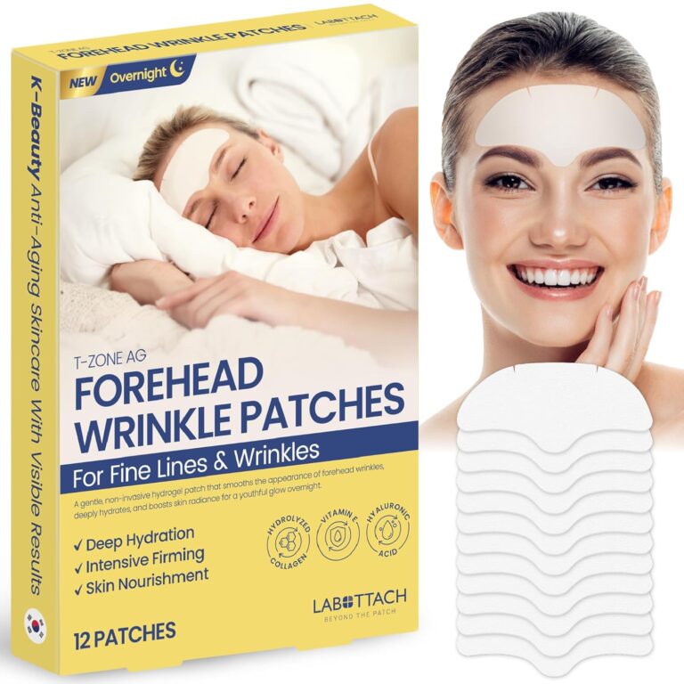 Read more about the article Forehead Wrinkle Patches Overnight 12ct Korean Hydrogel Anti Wrinkle Patches with Collagen, Hyaluronic Acid and Vitamin E for Forehead Lines