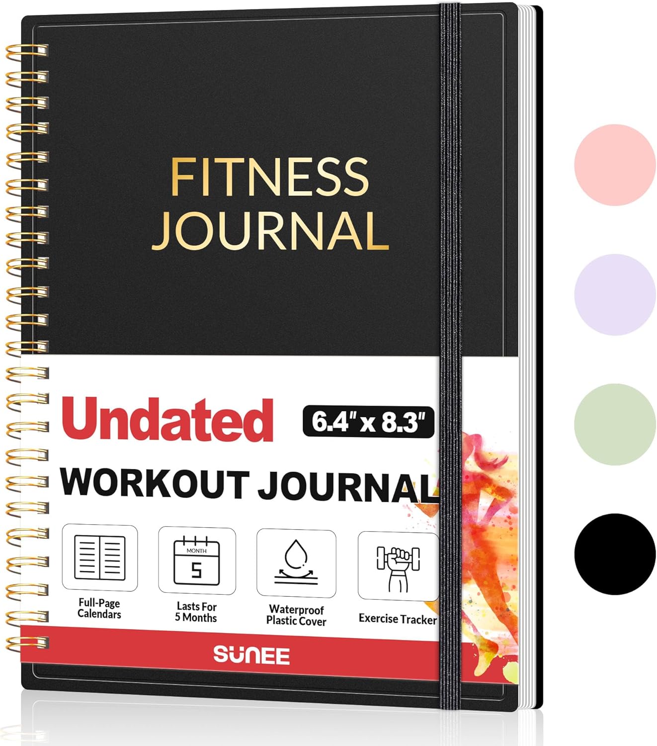 Read more about the article Fitness Journal Workout Planner for Women & Men, A5 (6.4″ x 8.3″) Workout Journal Log Book Planner Gift for Track Gym Essentials, Home Workouts, Track Progress, Achieve Wellness Goals, Black