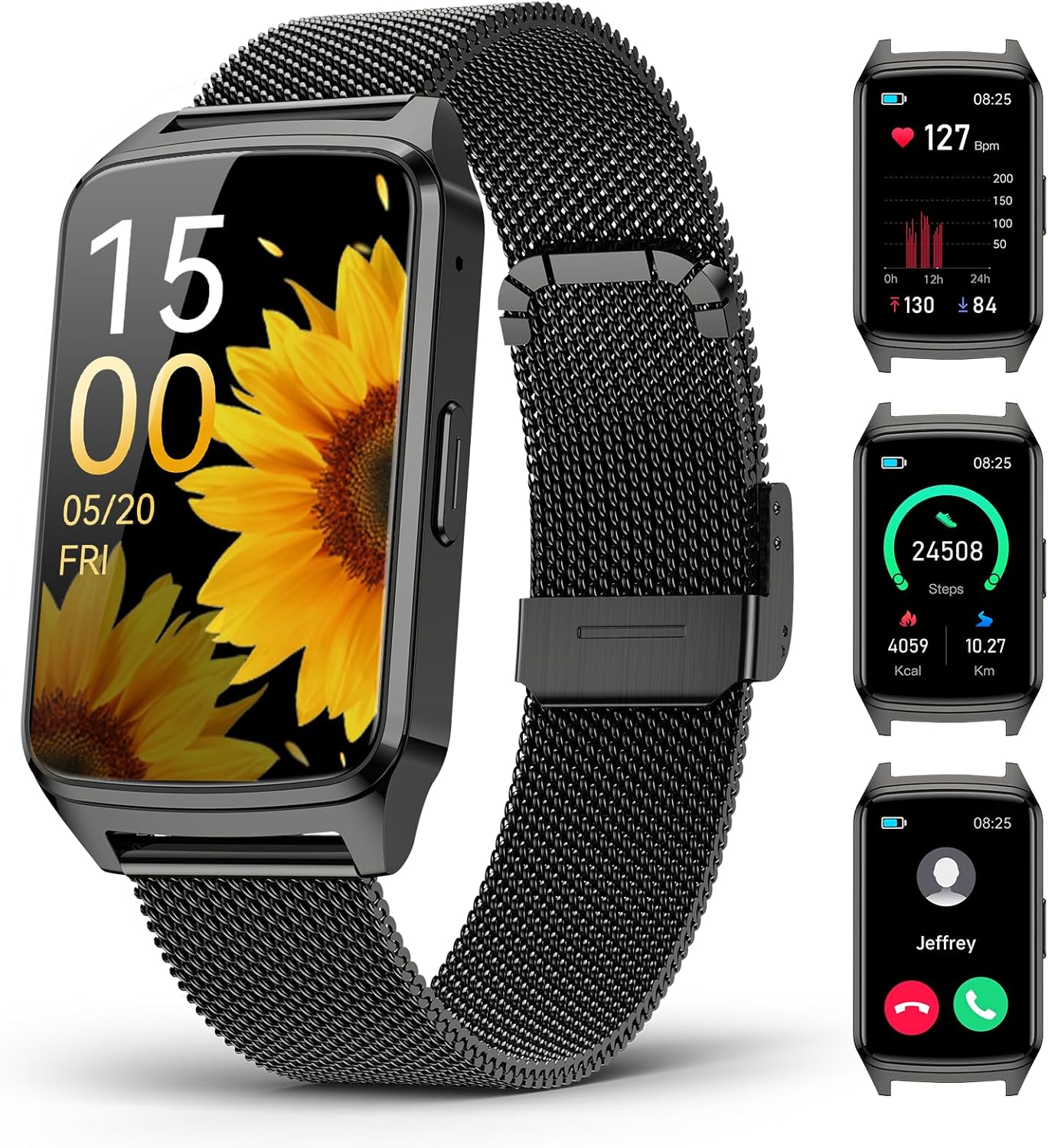 Read more about the article Fitness Tracker Watch for Women Men, Step Counter Compatible with iPhone Android, IP68 Waterproof Activity Tracker with Sleep Monitor, 110+ Sports Pedometer (ObsidianBlack, 1.57)