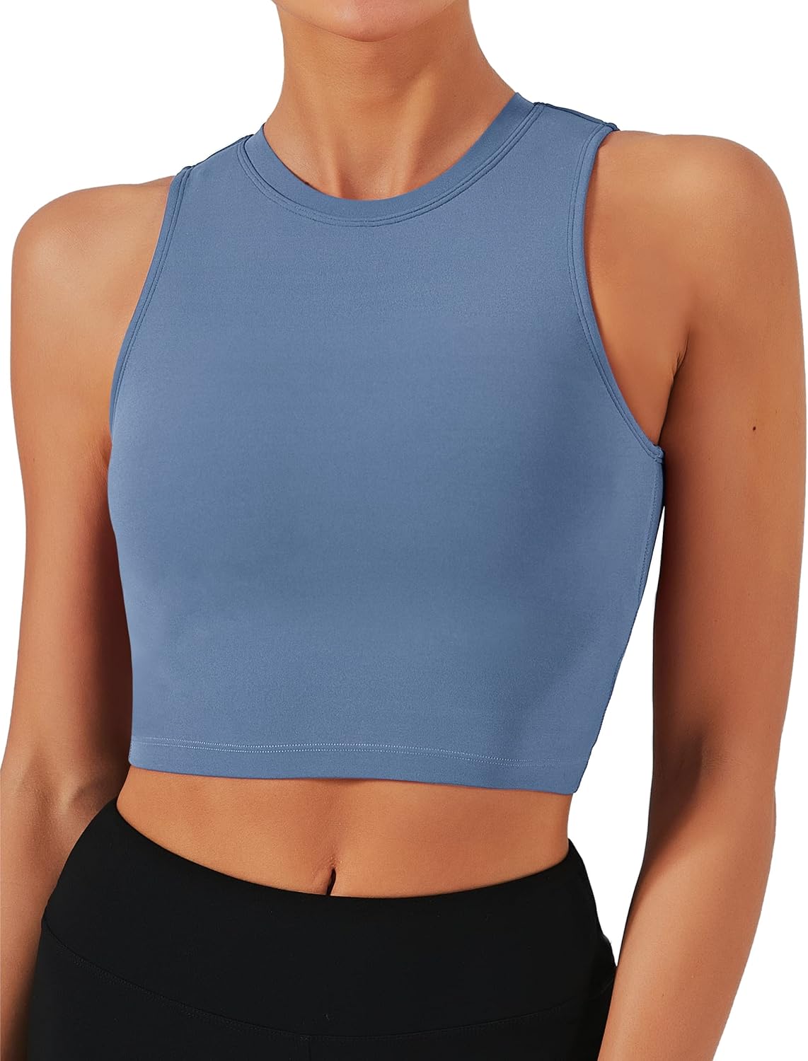 Read more about the article Natural Feelings Nudi Sports Bras for Women Removable Padded Yoga Tank Tops Sleeveless Fitness Workout Crop Tops