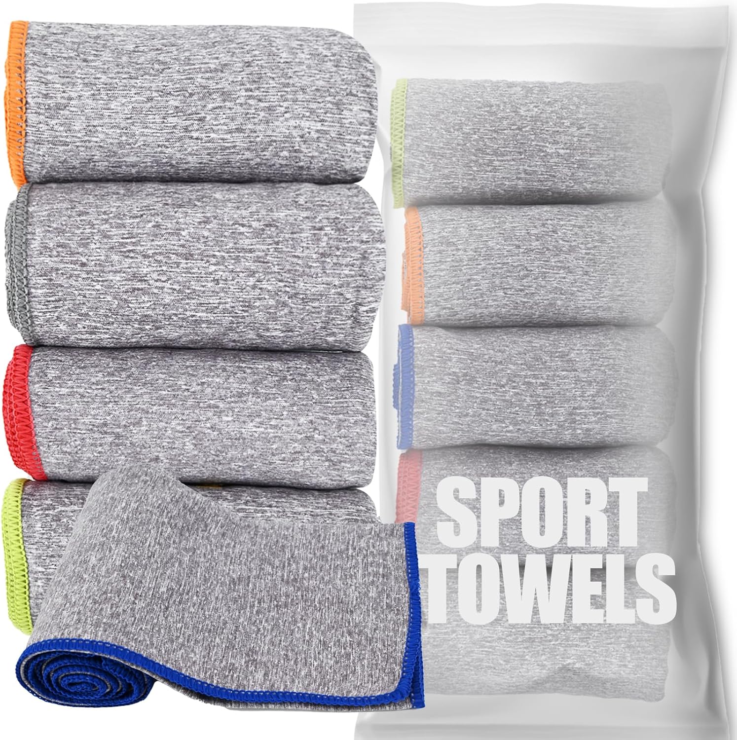 Read more about the article Microfiber Quick Dry Gym Towel, Silver ION Odor-Free Absorbent Fiber, Fast Drying, Men & Women Workout Gear for Body Sweat, Working Out, Towels (Grey, 5Pack – 16 * 27Inch)