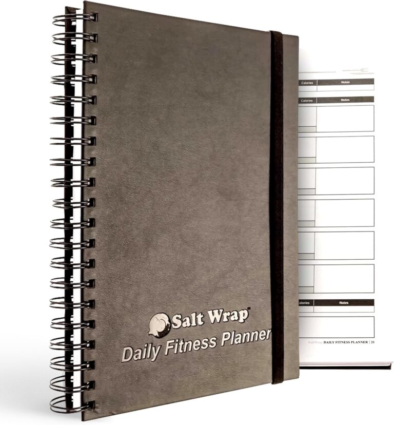 Read more about the article SaltWrap Daily Fitness Planner – Gym Workout Training Log, Weightlifting Exercise Journal, and Food/Diet Tracker – Daily and Weekly Pages, Goal Tracking, Spiral-Bound, 7 x 10 inches