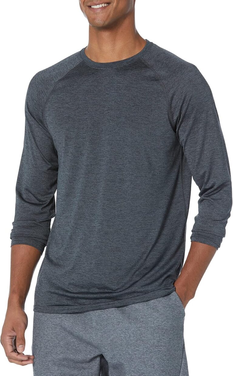 Read more about the article Amazon Essentials Men’s Active Quick Dry Tech Stretch Lightweight Long-Sleeve T-Shirt (Available in Big&Tall)