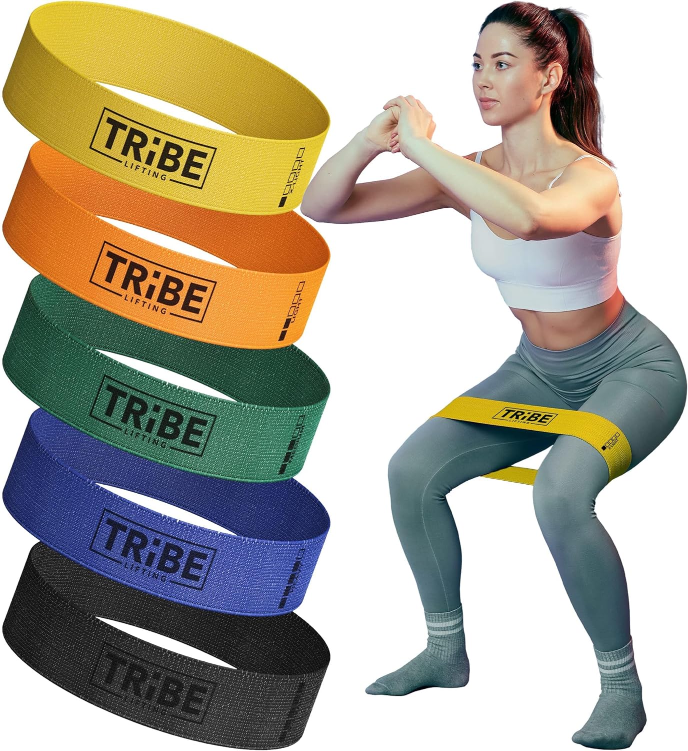 Read more about the article Tribe Lifting Fabric Resistance Bands for Glutes & Legs | 5 Fabric Workout Bands Set | Thick Booty Bands for Squats, Lunges, Hip Training, Physical Therapy & Home Workouts