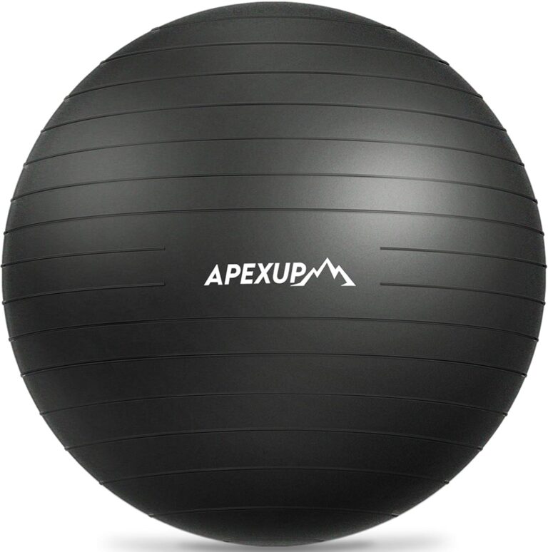 Read more about the article APEXUP Yoga Ball Exercise Ball Anti Slip Heavy Duty for Fitness, Balance & Core Workout