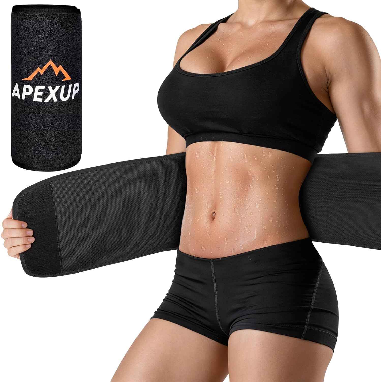 Read more about the article APEXUP Waist Trainer for Women Lower Belly Fat, Men Sweat Band, Stomach Wrap, Waist Trimmer with Removable Lumbar Support