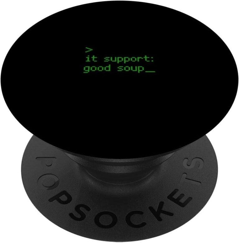 Read more about the article It Support Good Soup Programmer Tech Humor PopSockets Adhesive PopGrip